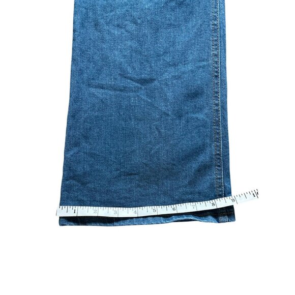 Massimo Dutti Womens Jeans Semi Flared Sz 4 Denim High Rise Medium Wash Stretch - Picture 9 of 9